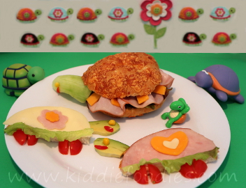Turtles sandwich for kids