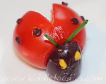 Tomato ladybugs snack for kids step2