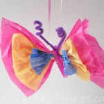 Tissue paper butterfly – DIY craft ideas for kids
