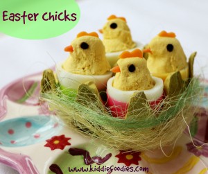 Easter chicks snack for kids