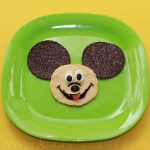 Mickey Mouse snack for kids step1