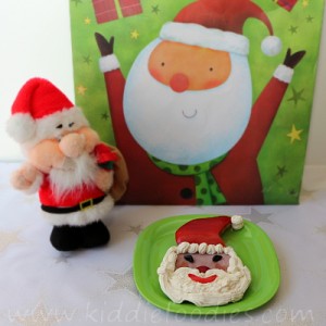 Santa Claus ham and cheese sandwich for kids