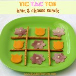 Tic Tac Toe ham and cheese snack for kids, #snack, #tictactoe