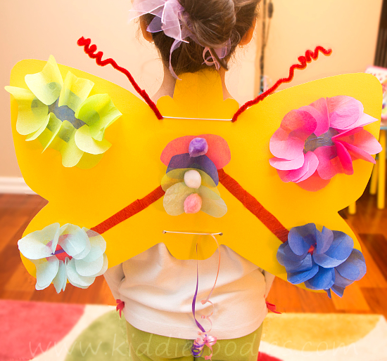 How to make paper butterfly wings for kids 