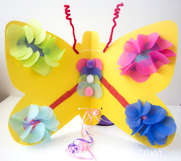How to make paper butterfly wings for kids