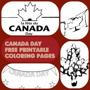 4 Canada Day free printable coloring pages - Kiddie Foodies