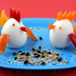 Little chicks, healthy food for a snack