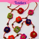 DIY felt necklace for toddlers