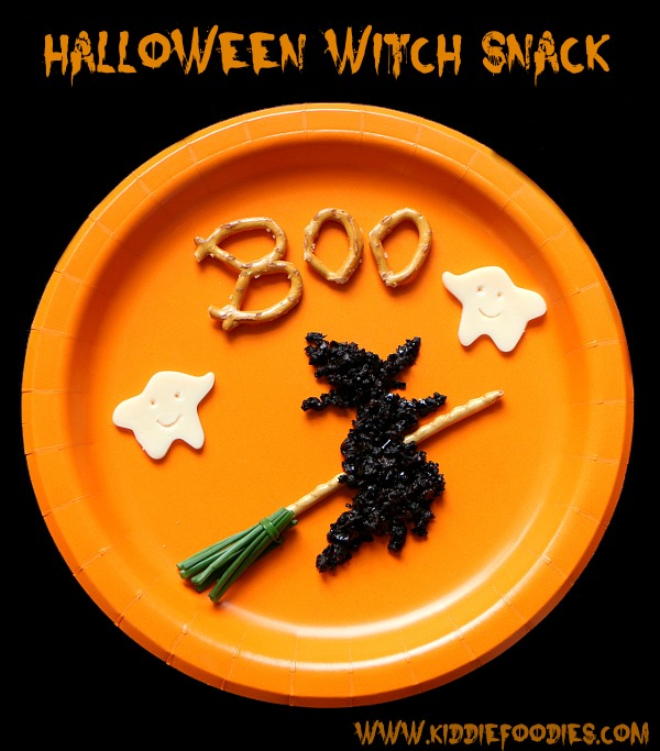 Halloween witch and ghost snack