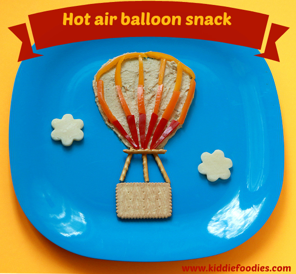 Hot air balloon snack for kids