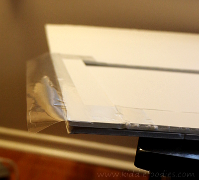 Food photography -how to build a foldable lightbox step6