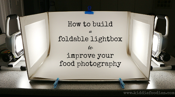 Improve food photography - how to build a foldable lightbox