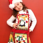 Easy to sew Christmas apron for kids tutorial 