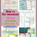 How to get organized – 10 free printable calendars and planners