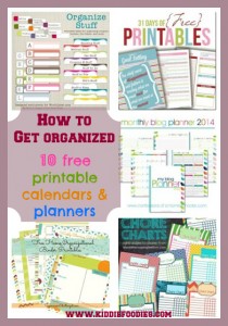How to get organized - 10 free printable calendars and planners