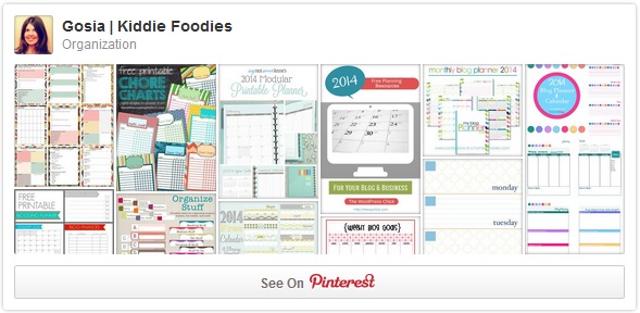 Organization Pinterest board Gosia Kiddie Foodies