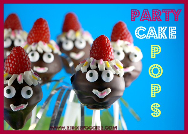 Party pops, homemade cake pops recipe without cake mix, great for kids party Step6c