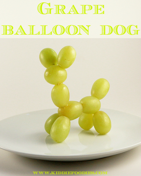 Grape balloon dog - fun dessert for kids #balloondog