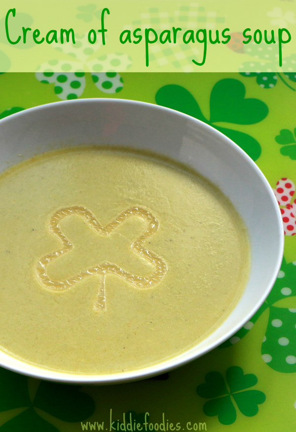 Cream of asparagus soup - easy recipe, #souprecipe, #asparagus, #stpatrick