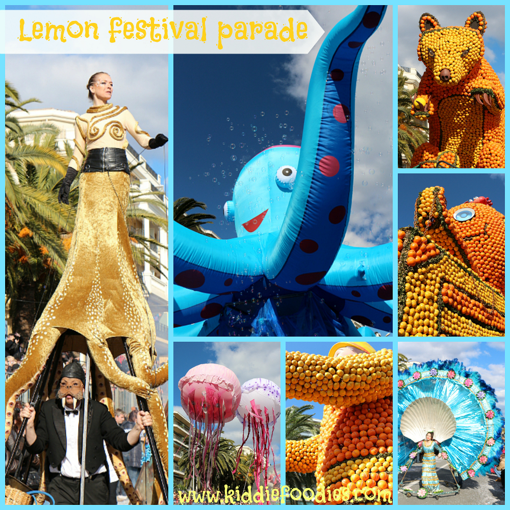 Lemon festival Menton 2014 parade of floats made from lemon and oranges