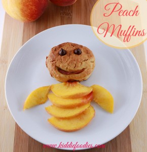 Peach muffins - yummy dessert with peaches